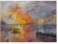Ciel enflammé, d'après Turner, 2012 - Paysages