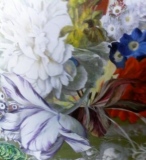 Fleurs, détail d'après Huysum. Troisième étape - Copie d'après les Maîtres anciens