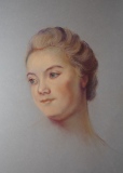 Portrait de femme, d'après Maurice-Quentin de La Tour - Portraits